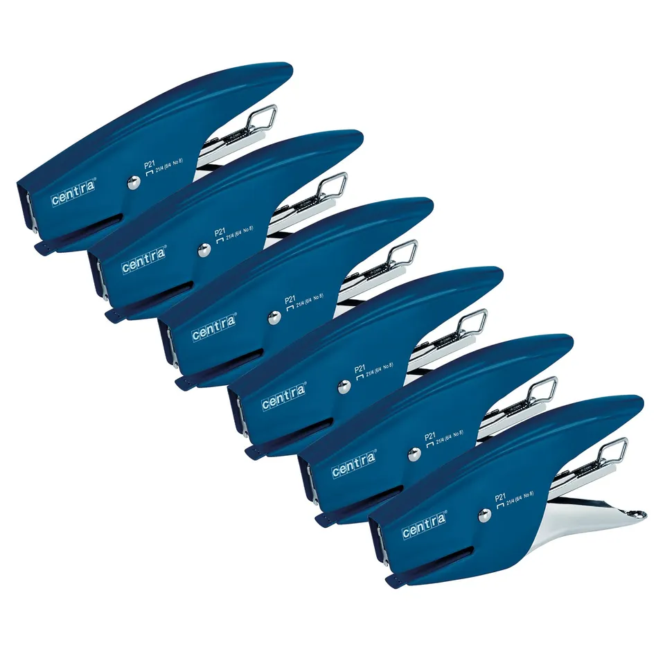 esselte-centra-p21-cucitrice-a-pinza-15-fogli-blu-confezione-6-pz image 1