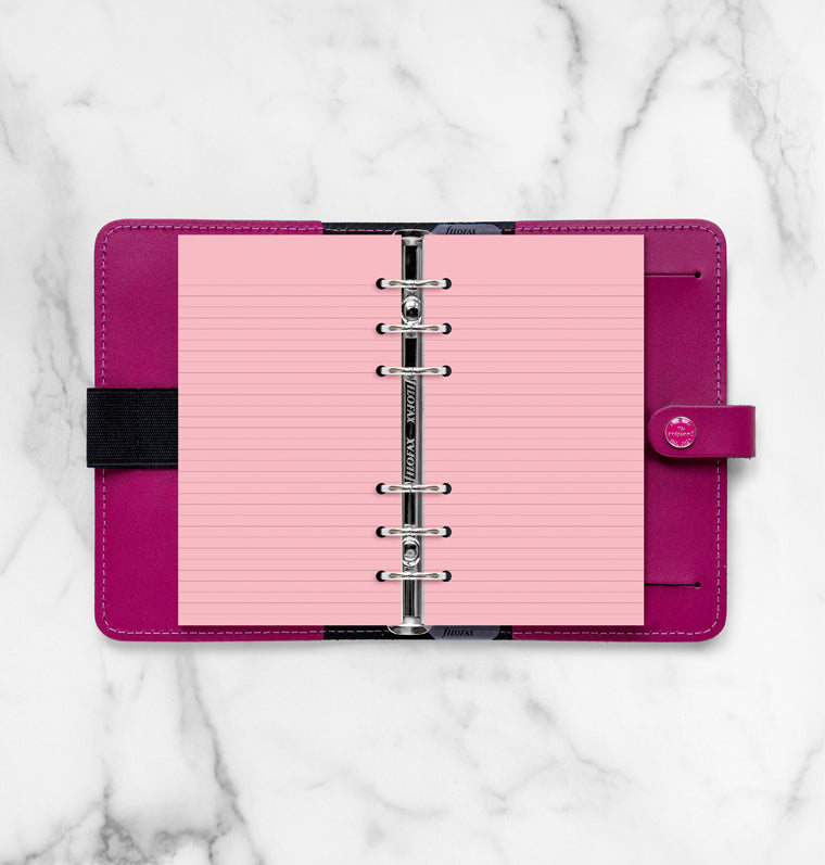 filofax-fogli-a-righe-rosa-personal-ricarica-organiser-30-fogli image 4