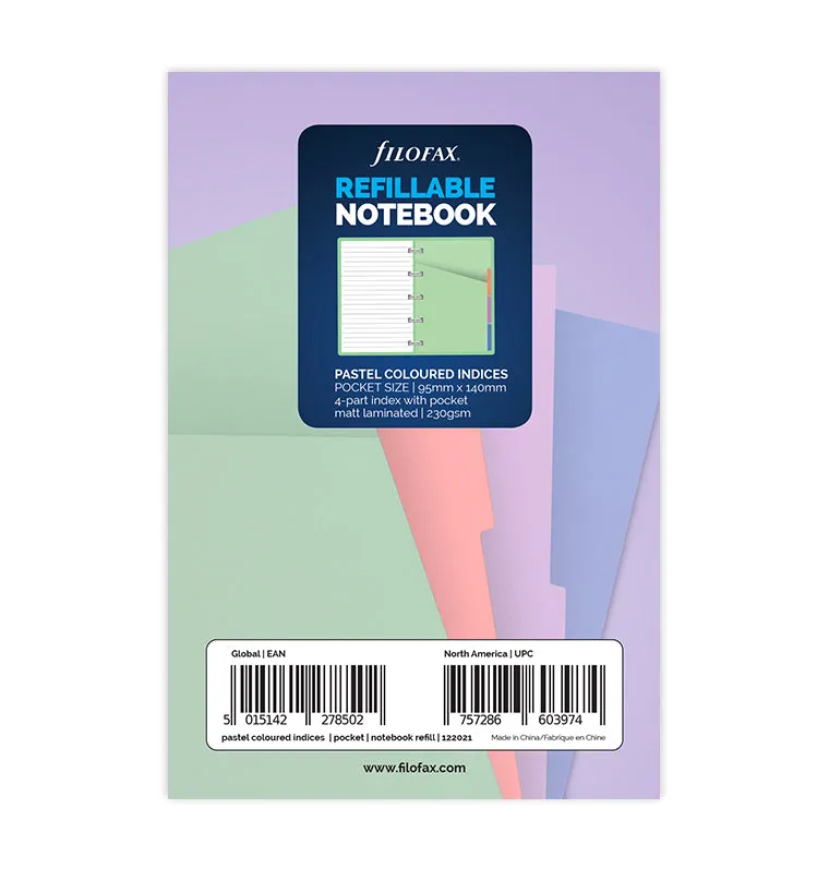filofax-notebook-pocket-indici-colorati-pastello image 1