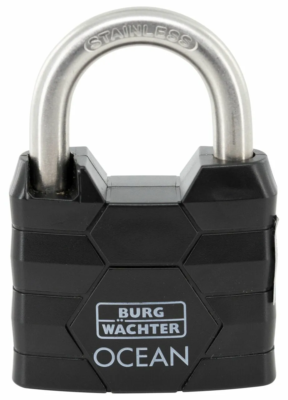 burg-w-chter-490-ni-60-lucchetto-in-ottone-nero-60mm image 1