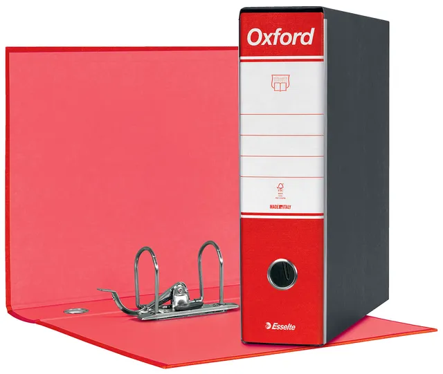 esselte-g83-oxford-registratore-commerciale-dorso-8-cm-rosso image 1