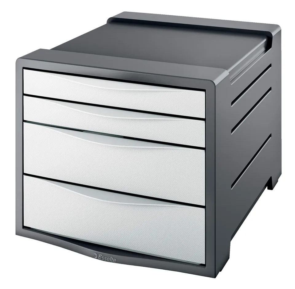 esselte-vivida-cassettiera-4-cassetti-bianco image 1