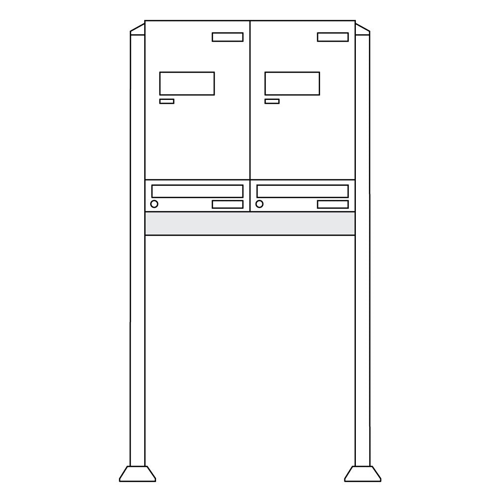 burg-w-chter-eboxx-easy-anlage-w-impianto-cassette-postali-bianco image 3