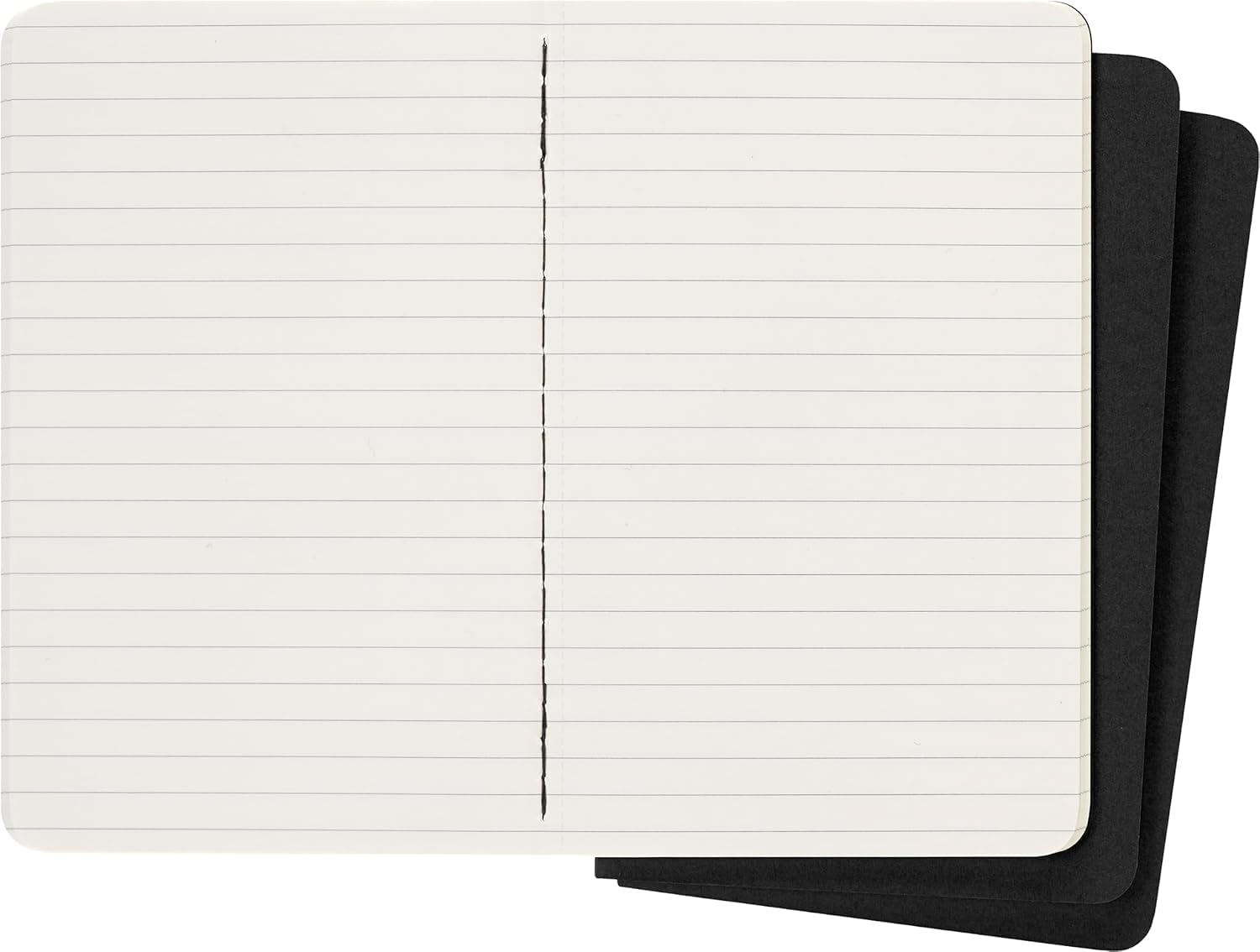 moleskine-cahier-journal-set-3-quaderni-a-righe-nero image 4