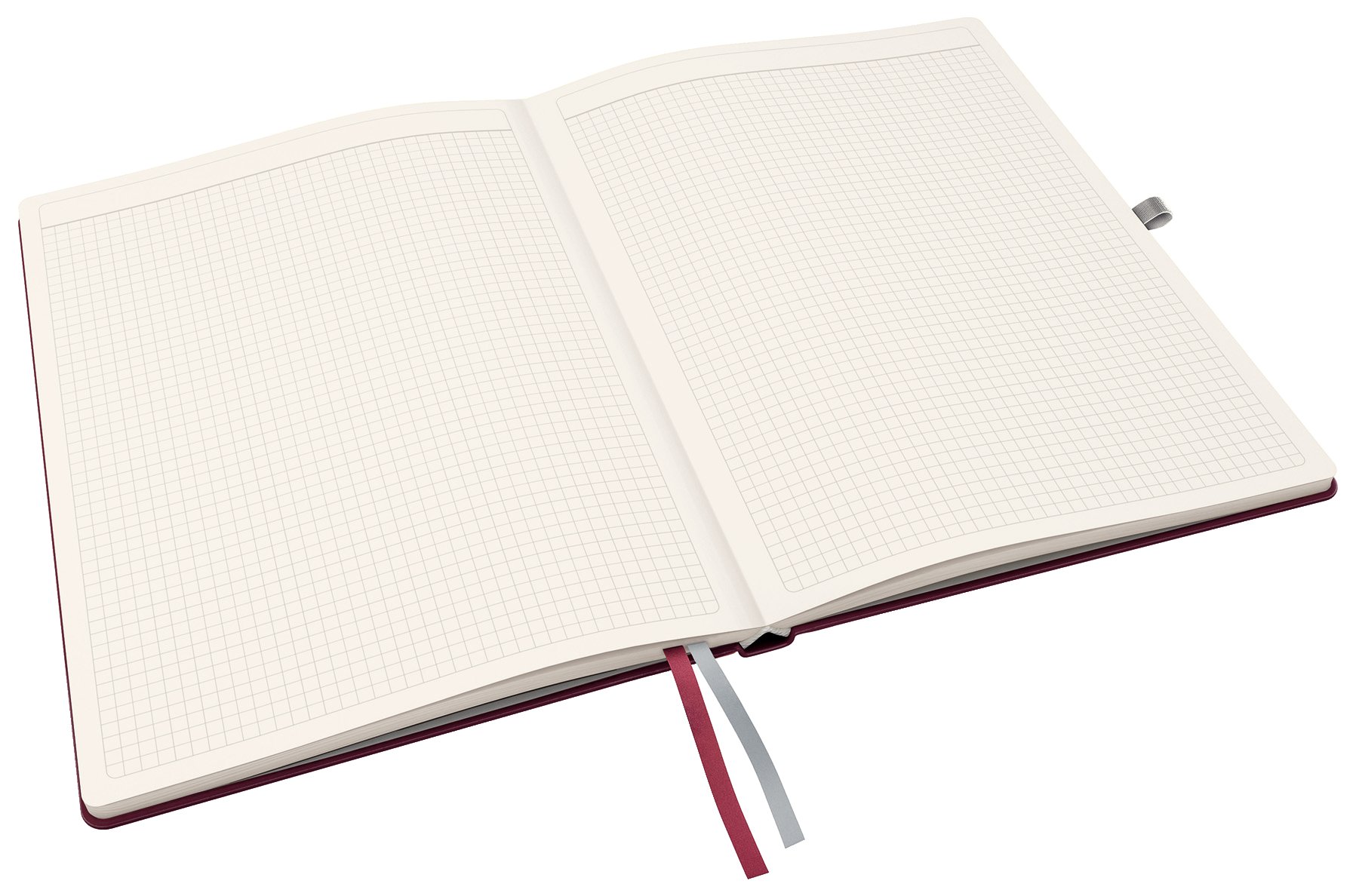 leitz-style-taccuino-a4-a-quadretti-copertina-rigida-rosso-granato image 4