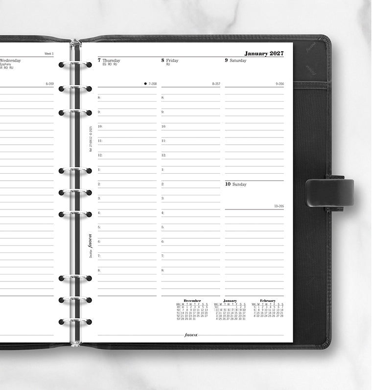 filofax-calendario-1-settimana-su-2-pagine-con-note-deskfax-inglese-2027 image 3