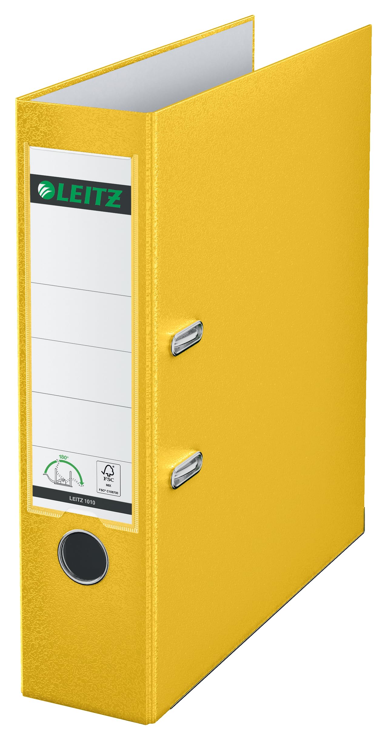 leitz-1010-raccoglitore-a-leva-180-dorso-82-mm-giallo-a4 image 1