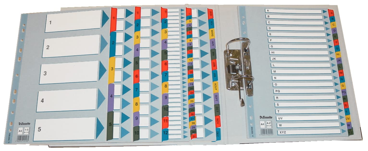 esselte-rubrica-divisori-numerati-1-10-a4-blu-100161 image 8