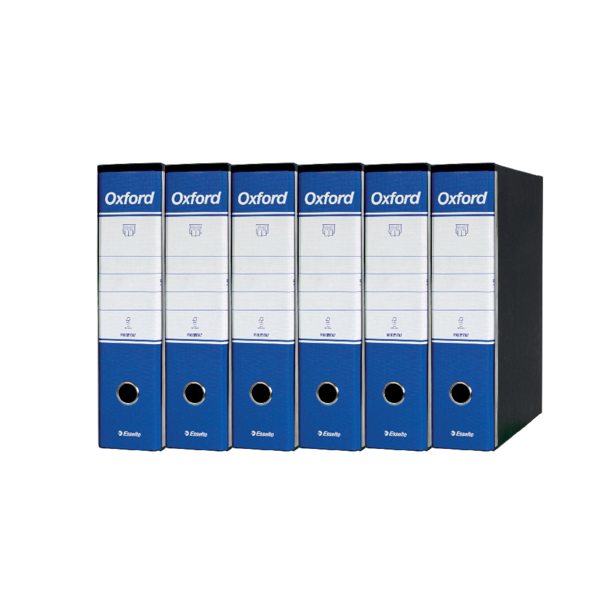 esselte-oxford-g85-registratori-a-leva-protocollo-23x33-dorso-8-cm-blu-6-pezzi image 1