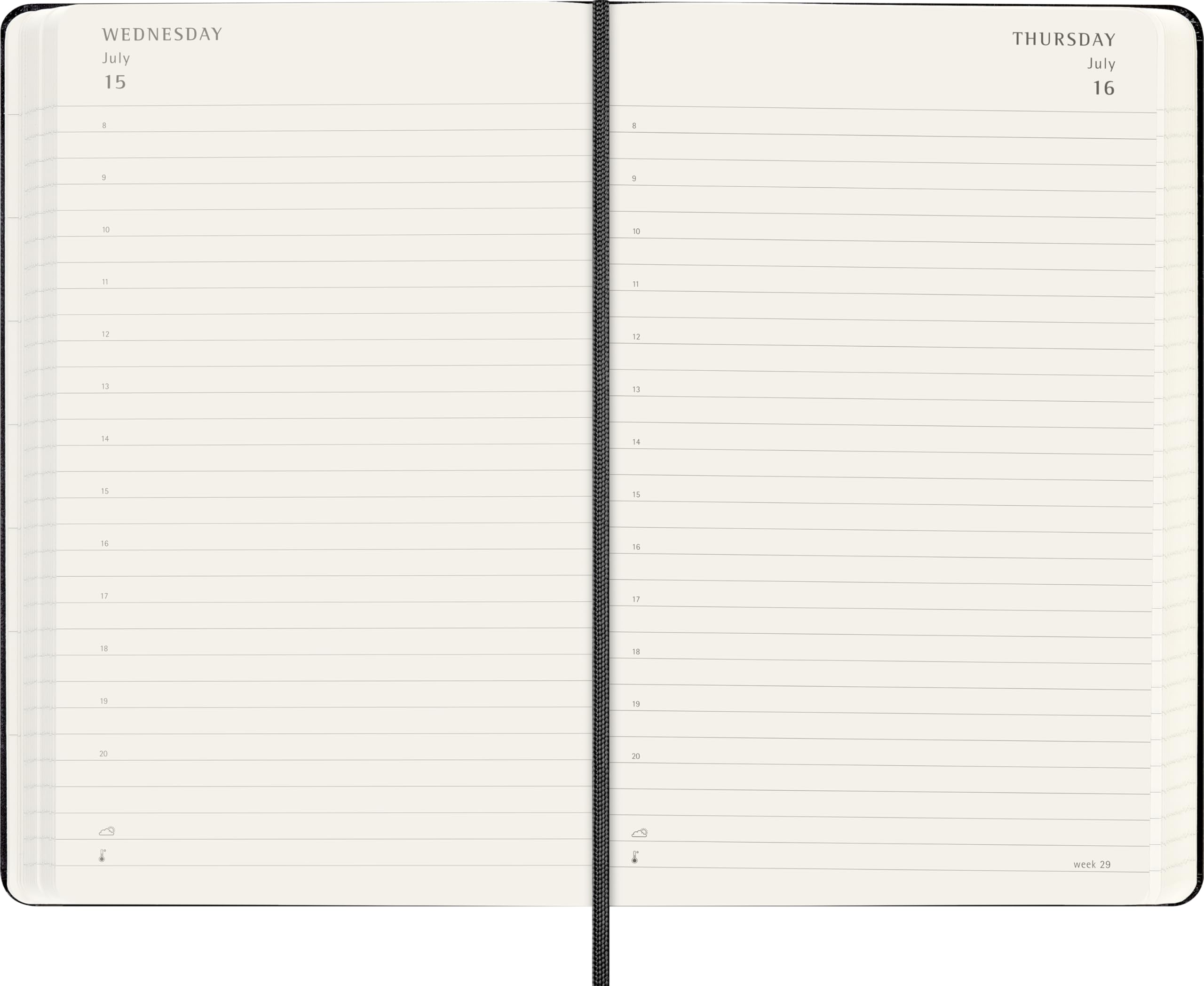 moleskine-agenda-giornaliera-18-mesi-2026-2027-large-13x21-cm-nera image 4