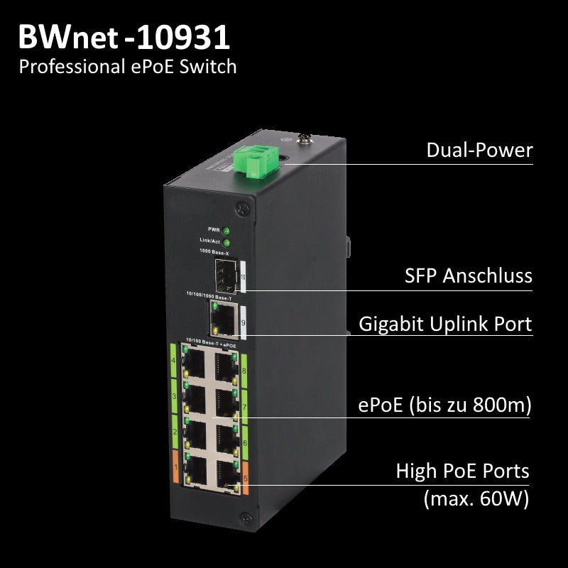 burg-w-chter-bwnet-10931-switch-epoe-8-porte-uplink image 3
