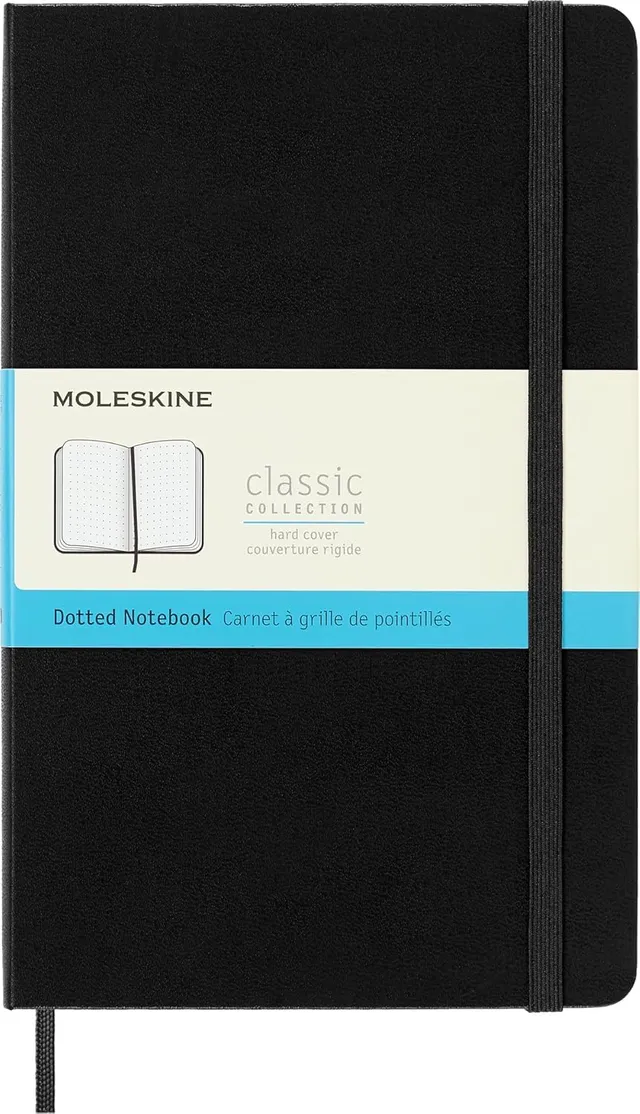 moleskine-classic-notebook-large-13x21-cm-nero-puntinato-240-pagine-copertina-ri image 1