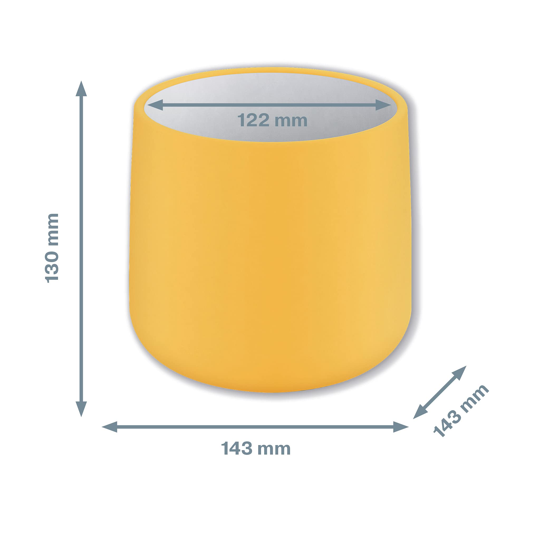 leitz-cosy-vaso-in-ceramica-da-interno-143mm-giallo-caldo image 6