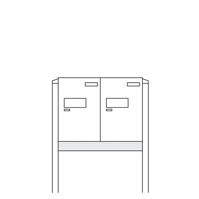 burg-w-chter-eboxx-easy-w-impianto-cassetta-postale-da-murare-bianca image 1