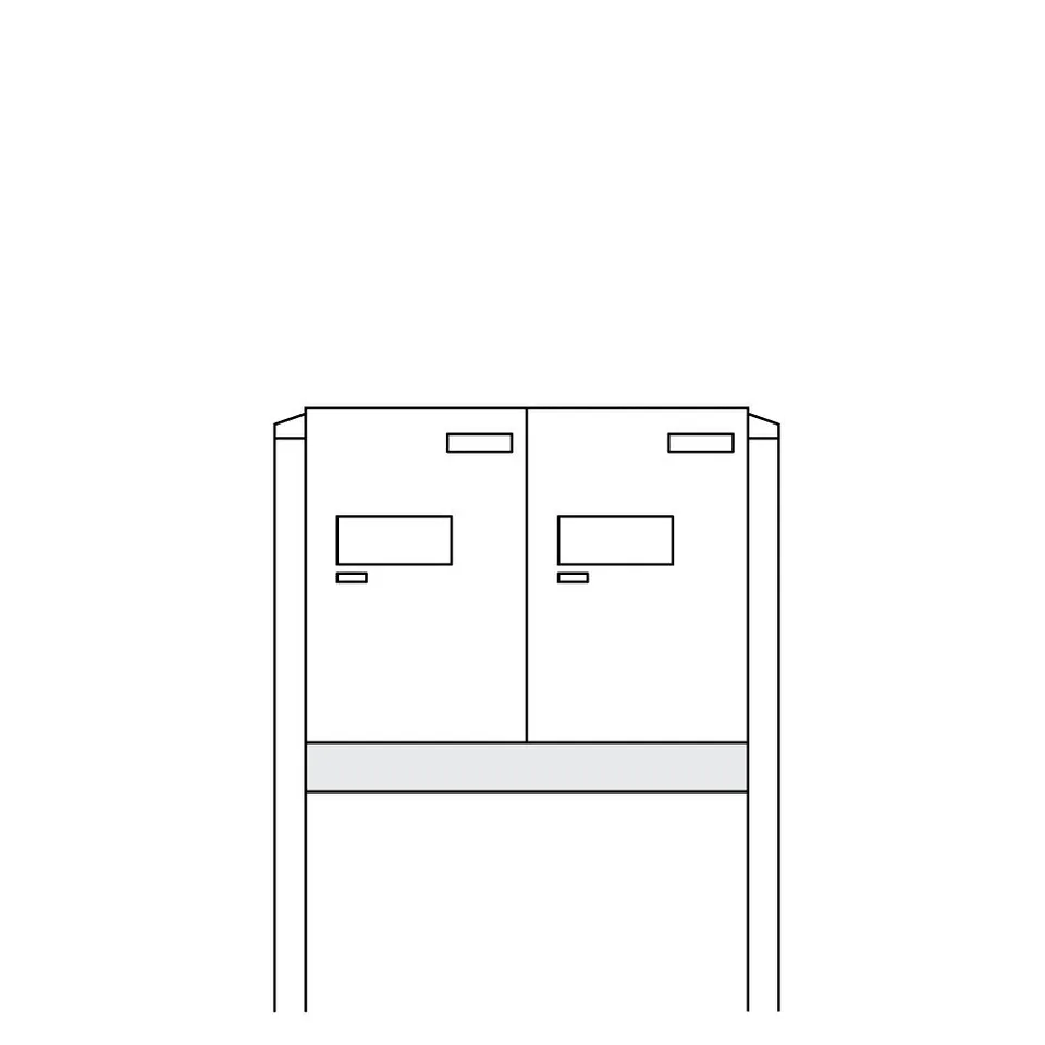 burg-w-chter-eboxx-easy-w-impianto-cassetta-postale-da-murare-bianca image 1