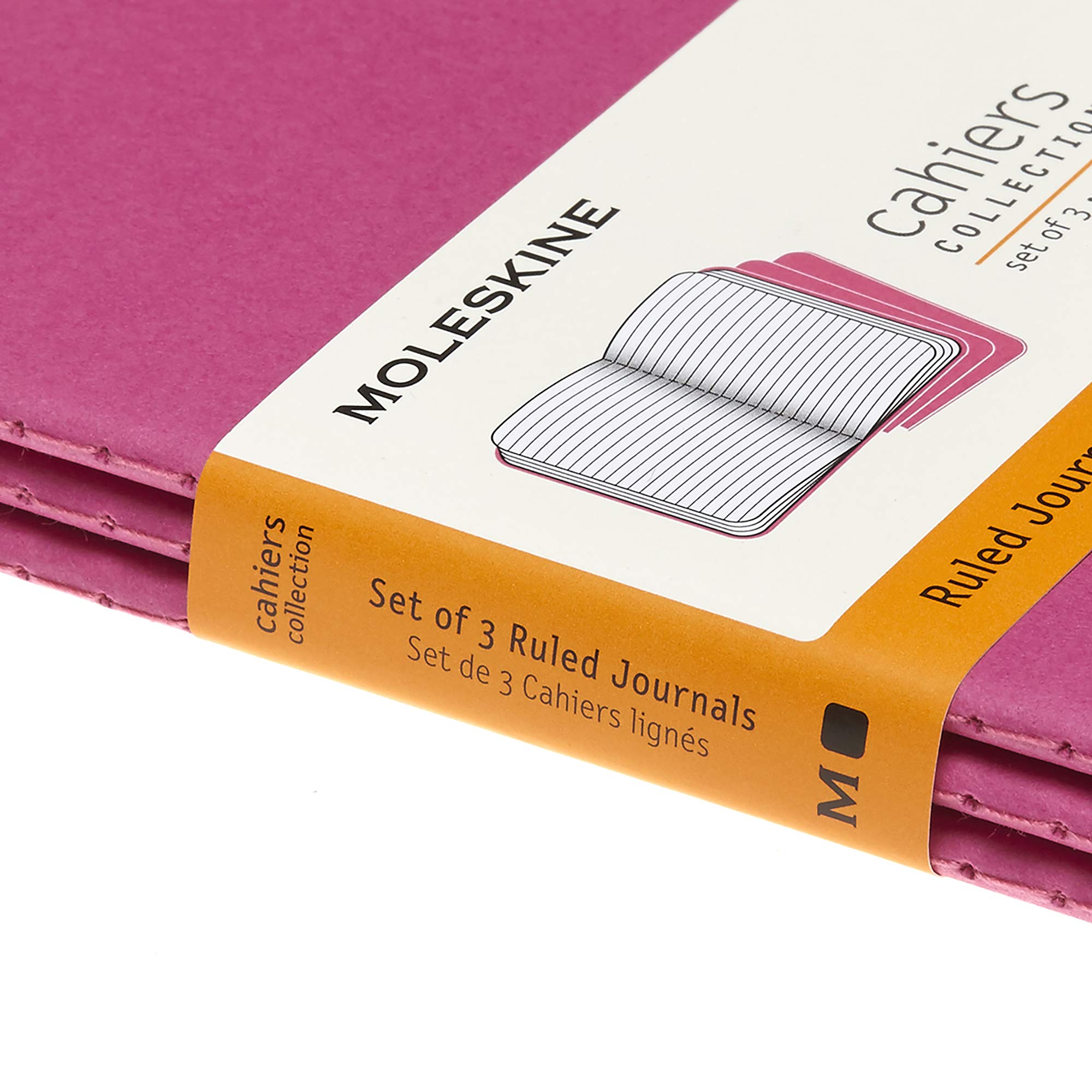 moleskine-cahier-journal-pocket-9x14-rosa-cinetico-pagine-bianche-x3 image 7