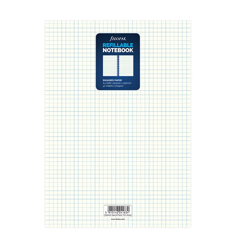filofax-notebook-refill-fogli-a-quadretti-a4 image 1