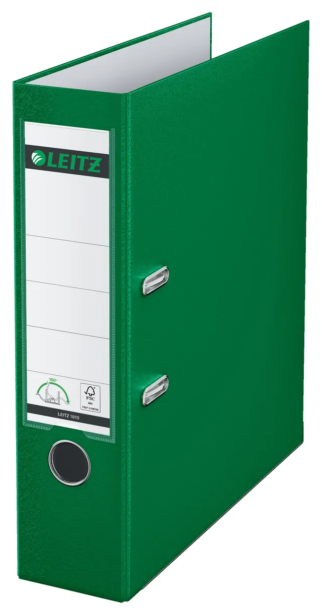 leitz-1010-raccoglitore-a-leva-180-dorso-82-mm-verde-a4 image 1