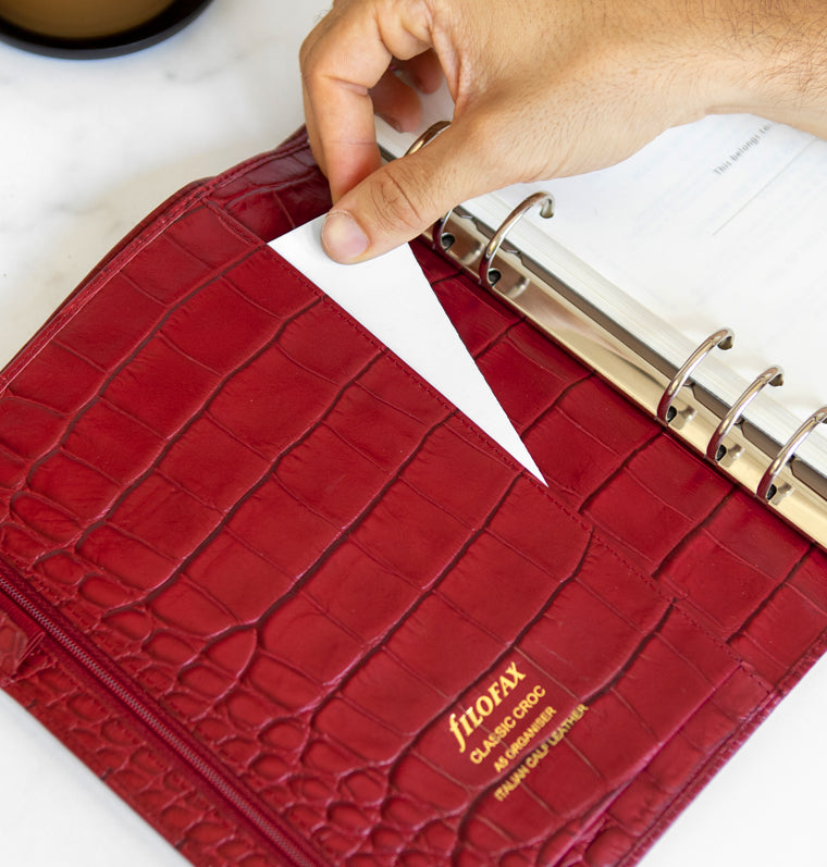 filofax-classic-croc-organiser-a5-pelle-di-vitello-italiana image 5