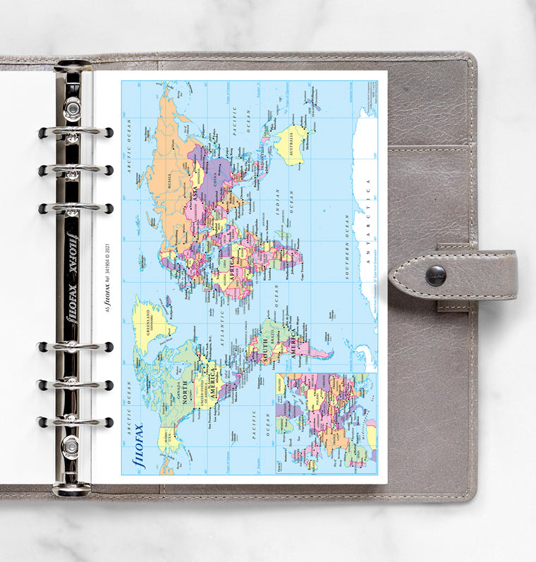 filofax-mappa-del-mondo-a5-per-organiser-e-clipbook image 1