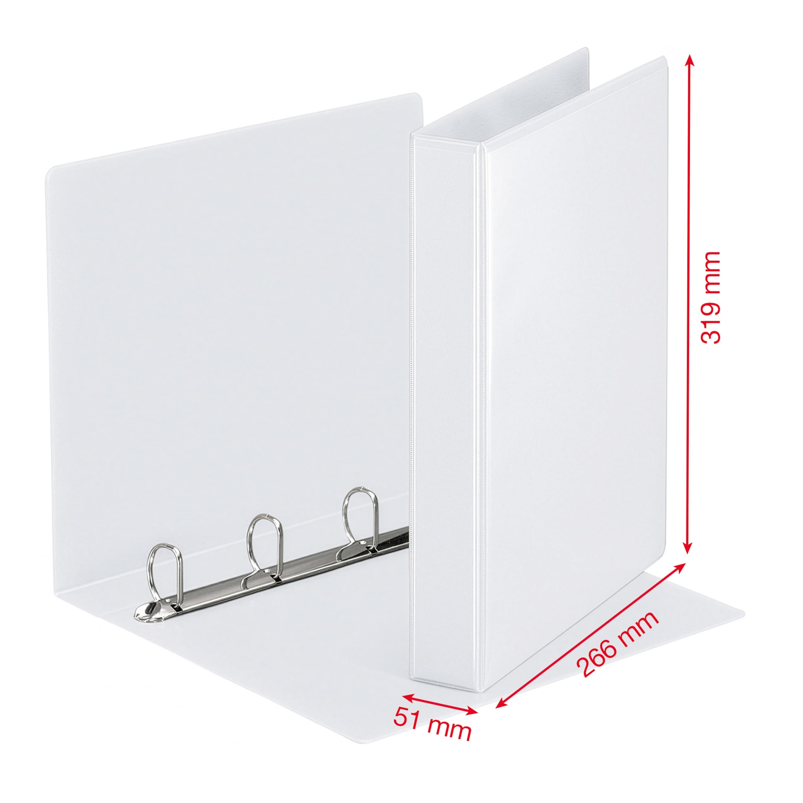 esselte-essentials-panorama-raccoglitore-4-anelli-d-a4-dorso-5-cm-bianco image 4