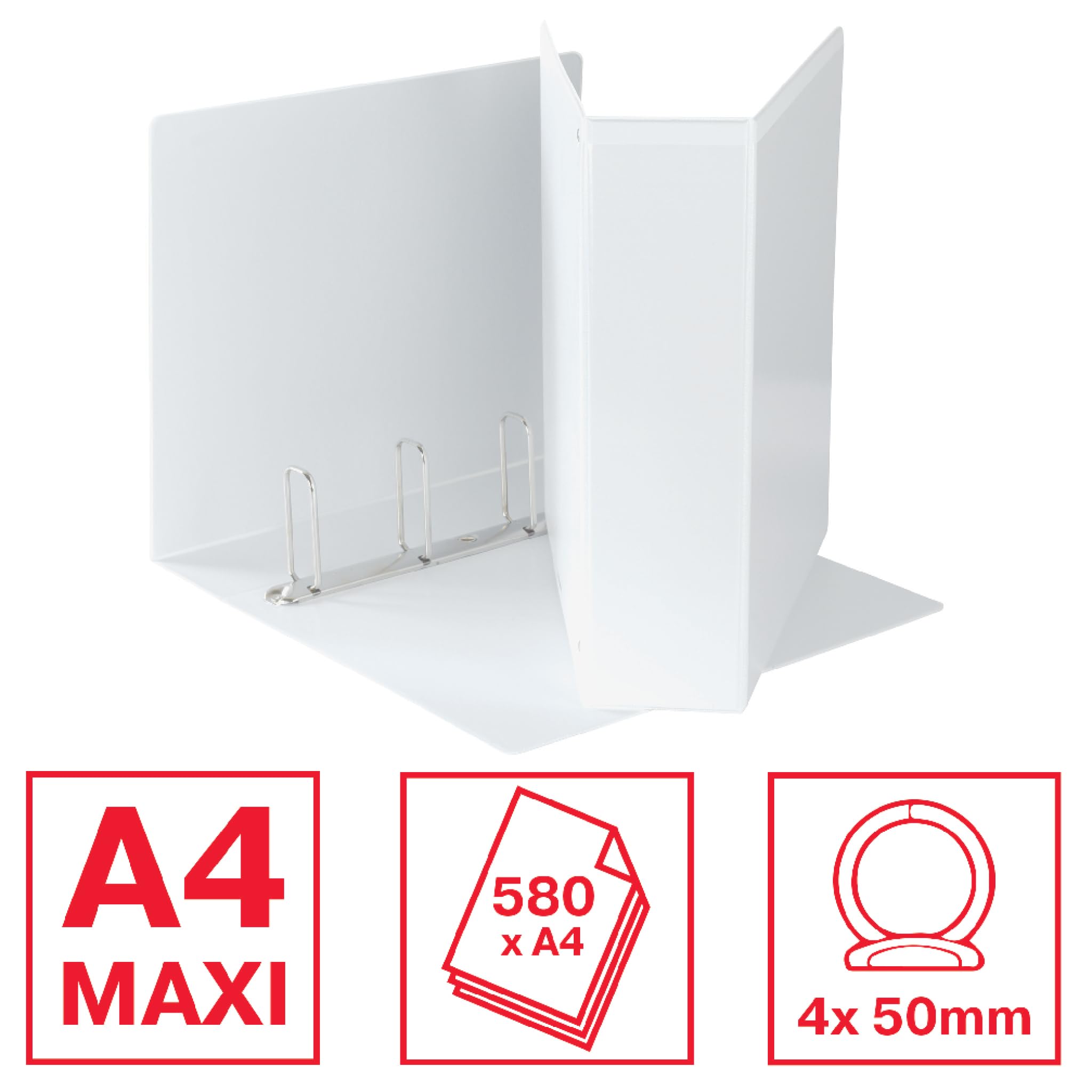esselte-raccoglitore-a-display-pp-personalizzabile-4-anelli-65-mm-maxi-bianco-a4 image 2