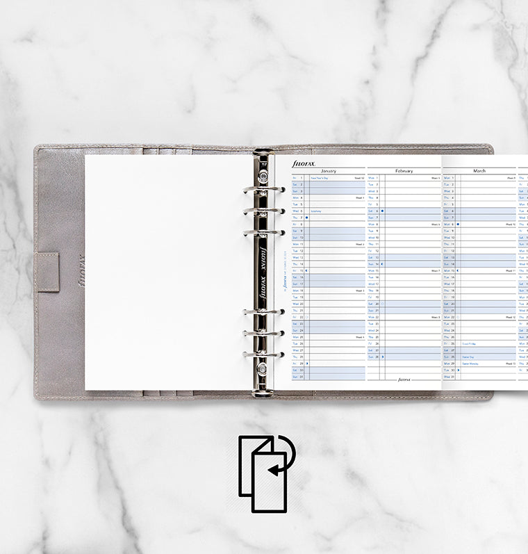 filofax-planner-annuale-verticale-a5-2027-inglese image 3