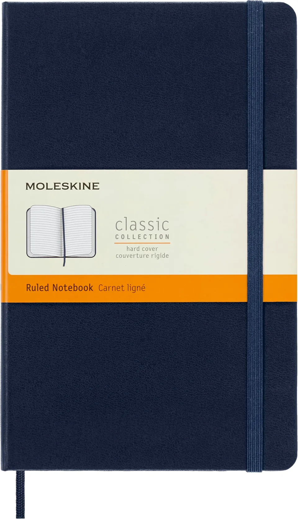 moleskine-classic-notebook-large-13x21-cm-righe-blu-zaffiro-240-pagine image 1