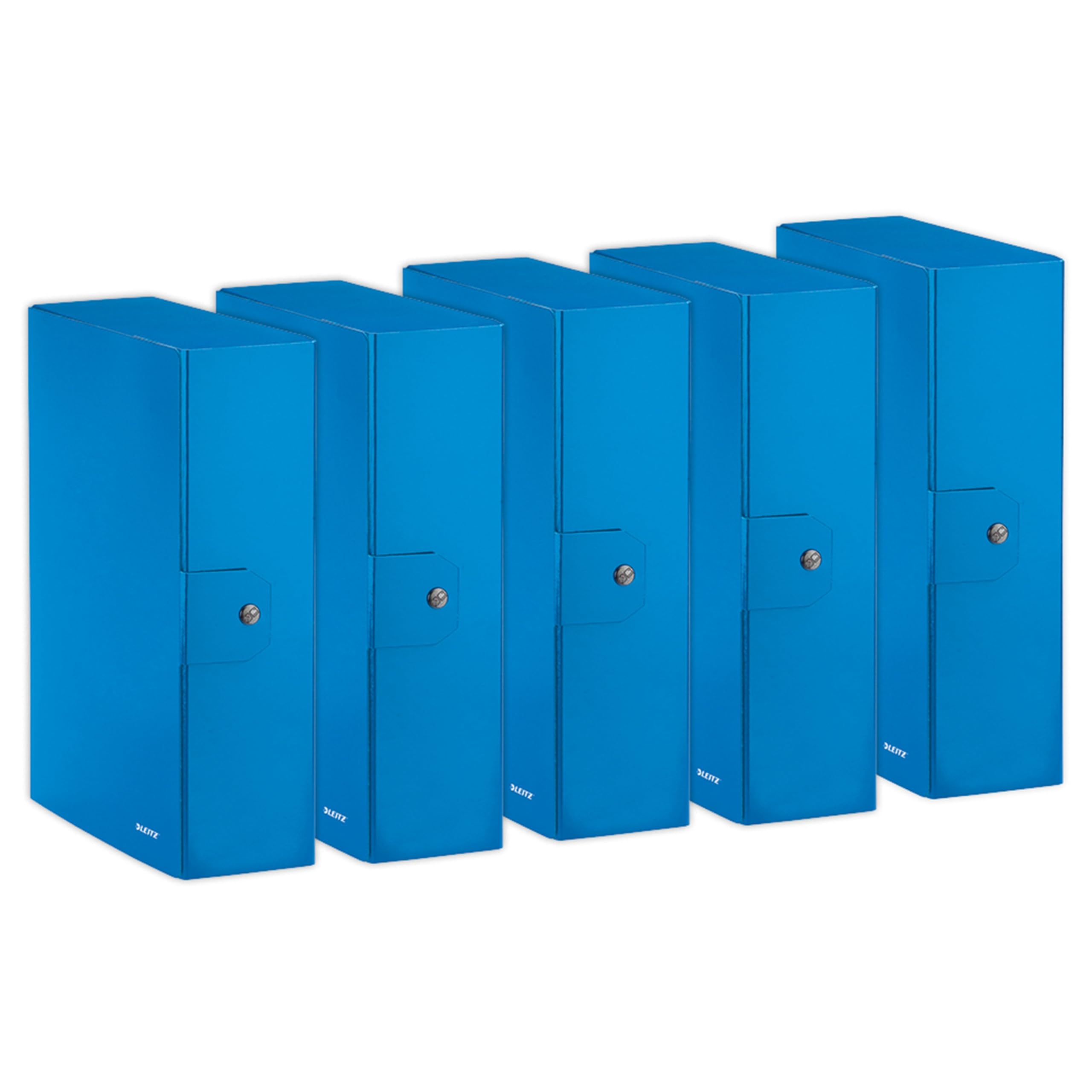 leitz-wow-scatola-portadocumenti-con-bottone-10-cm-blu-metallizzato image 5