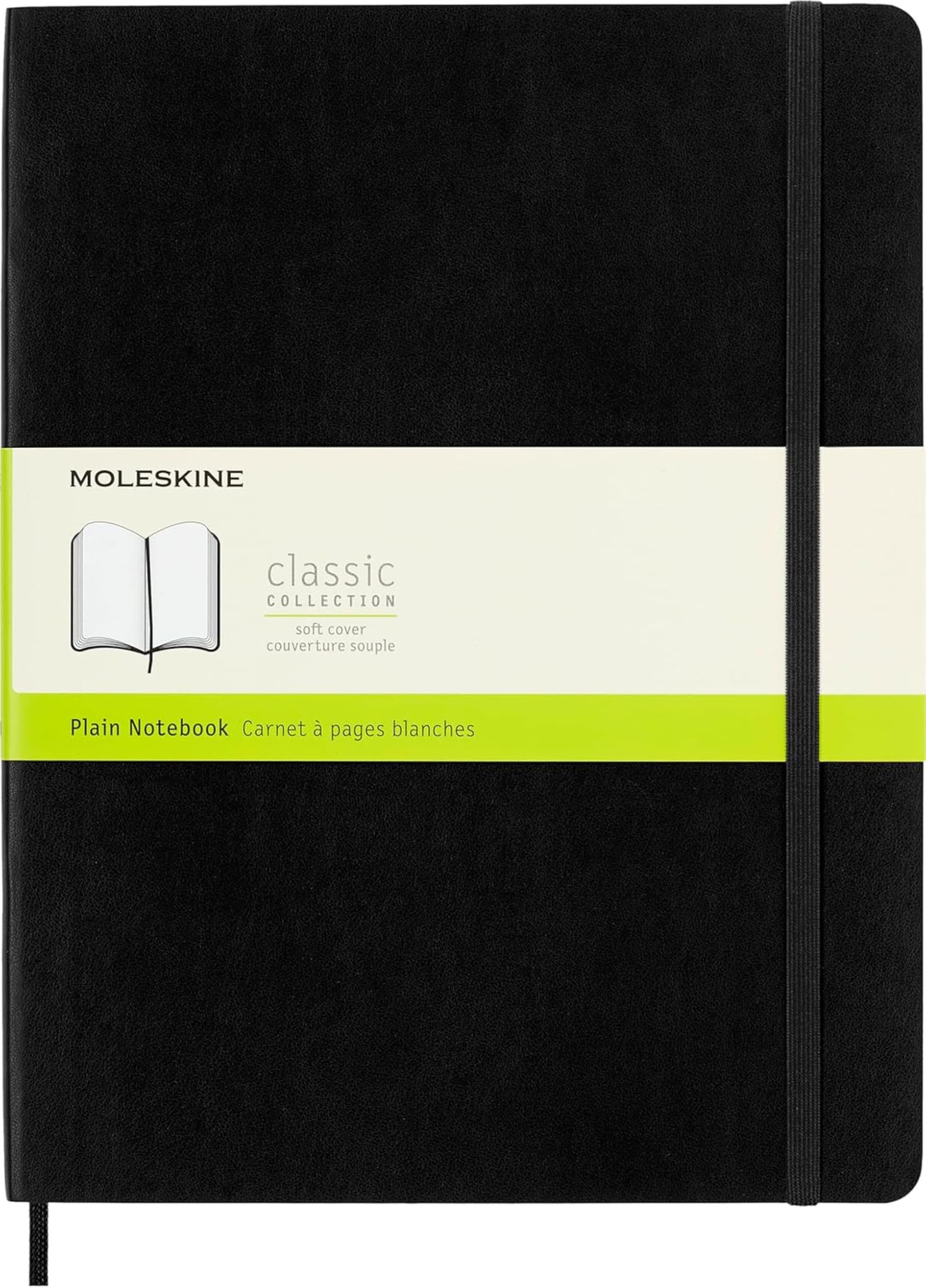 moleskine-classic-notebook-xl-19x25-cm-nero-pagine-bianche-192-pagine-copertina- image 1
