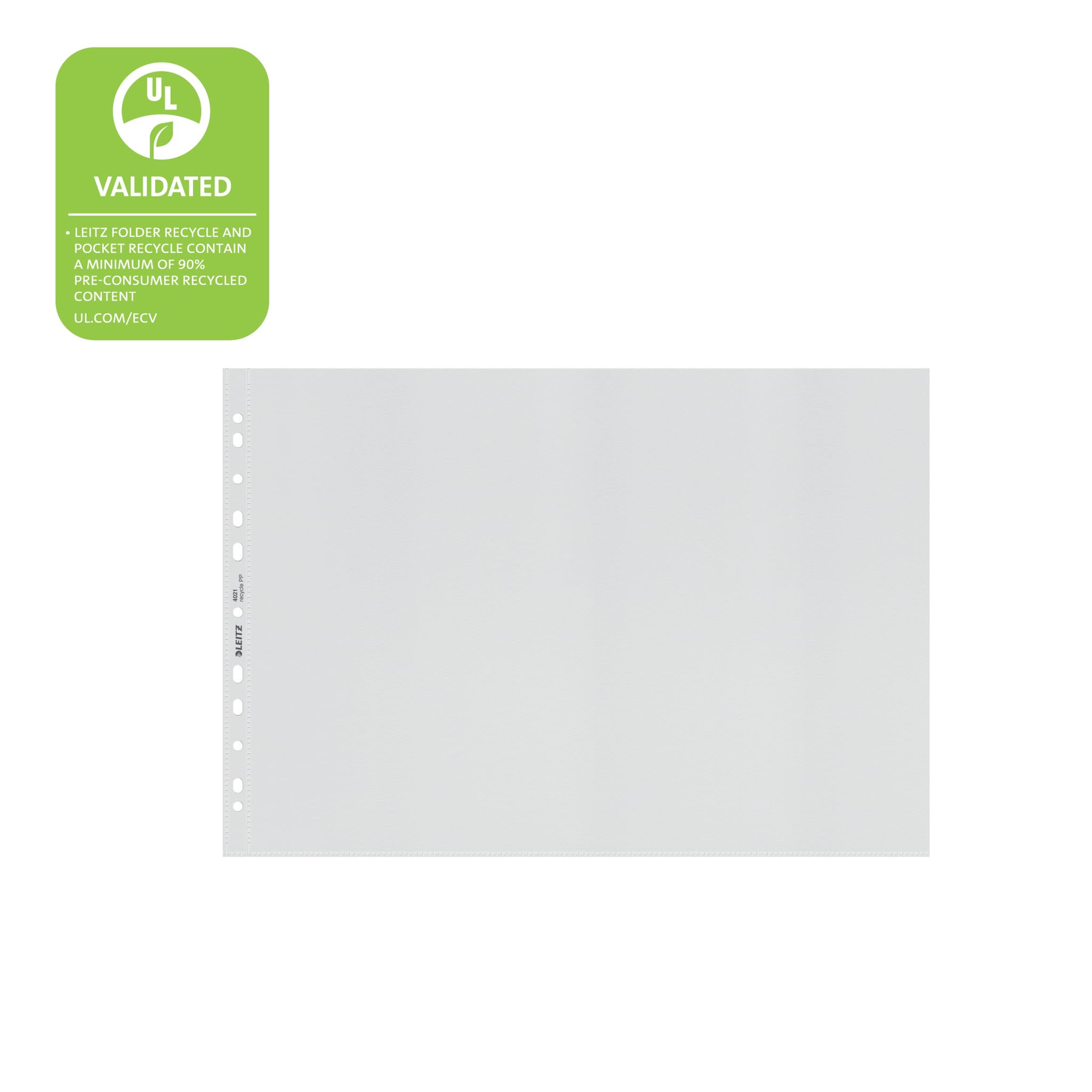 leitz-recycle-buste-perforate-a3-trasparenti-100-micron-confezione-da-25 image 3
