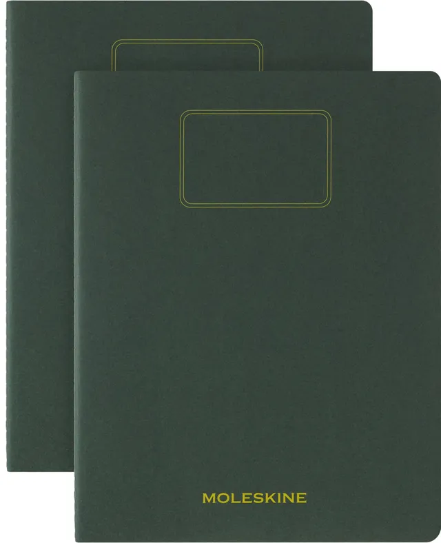 moleskine-student-cahier-journal-set-2-quaderni-xxl-21-6-x-27-9-cm-verde-mirto image 1