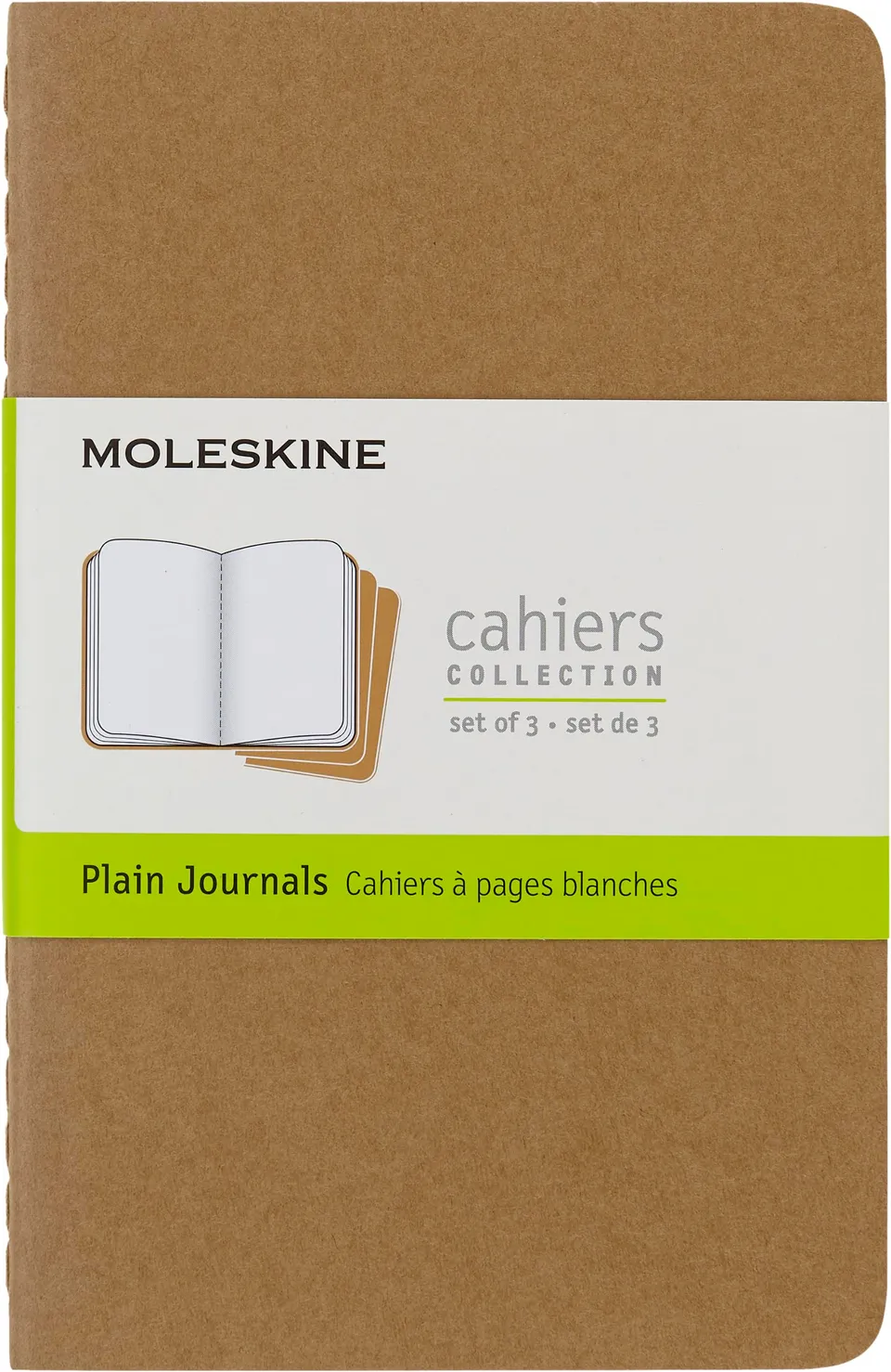 moleskine-cahier-set-3-quaderni-pagine-bianche image 1