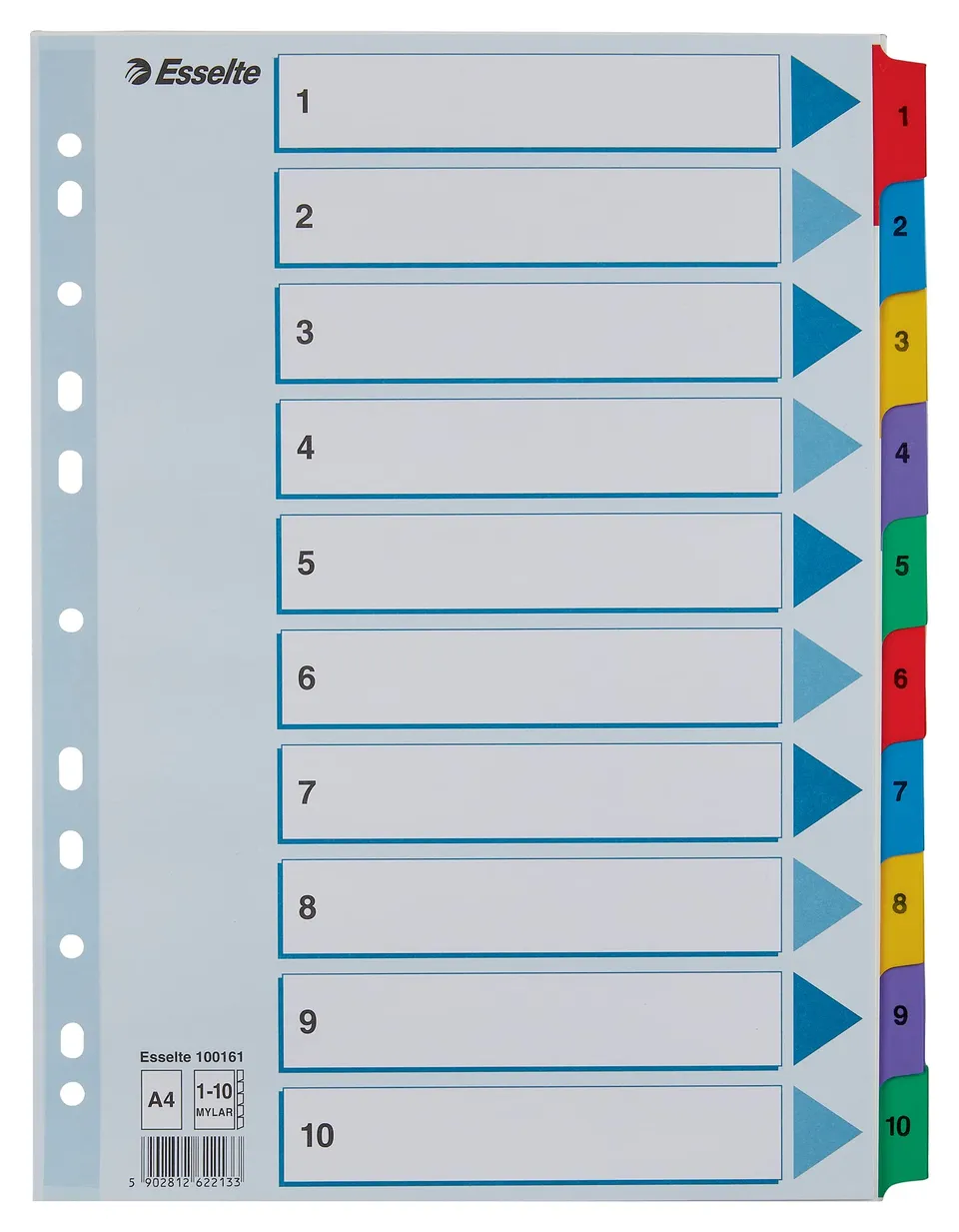 esselte-rubrica-divisori-numerati-1-10-a4-blu-100161 image 1