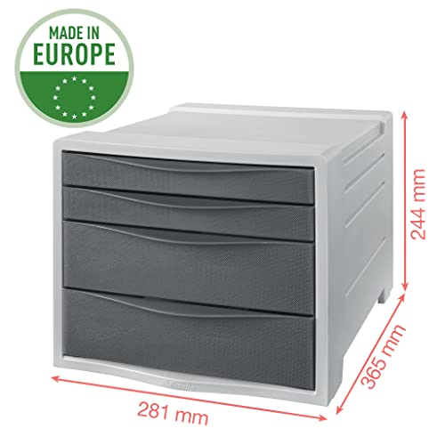 esselte-colour-breeze-cassettiera-4-cassetti-281x244x365-mm-corallo image 8