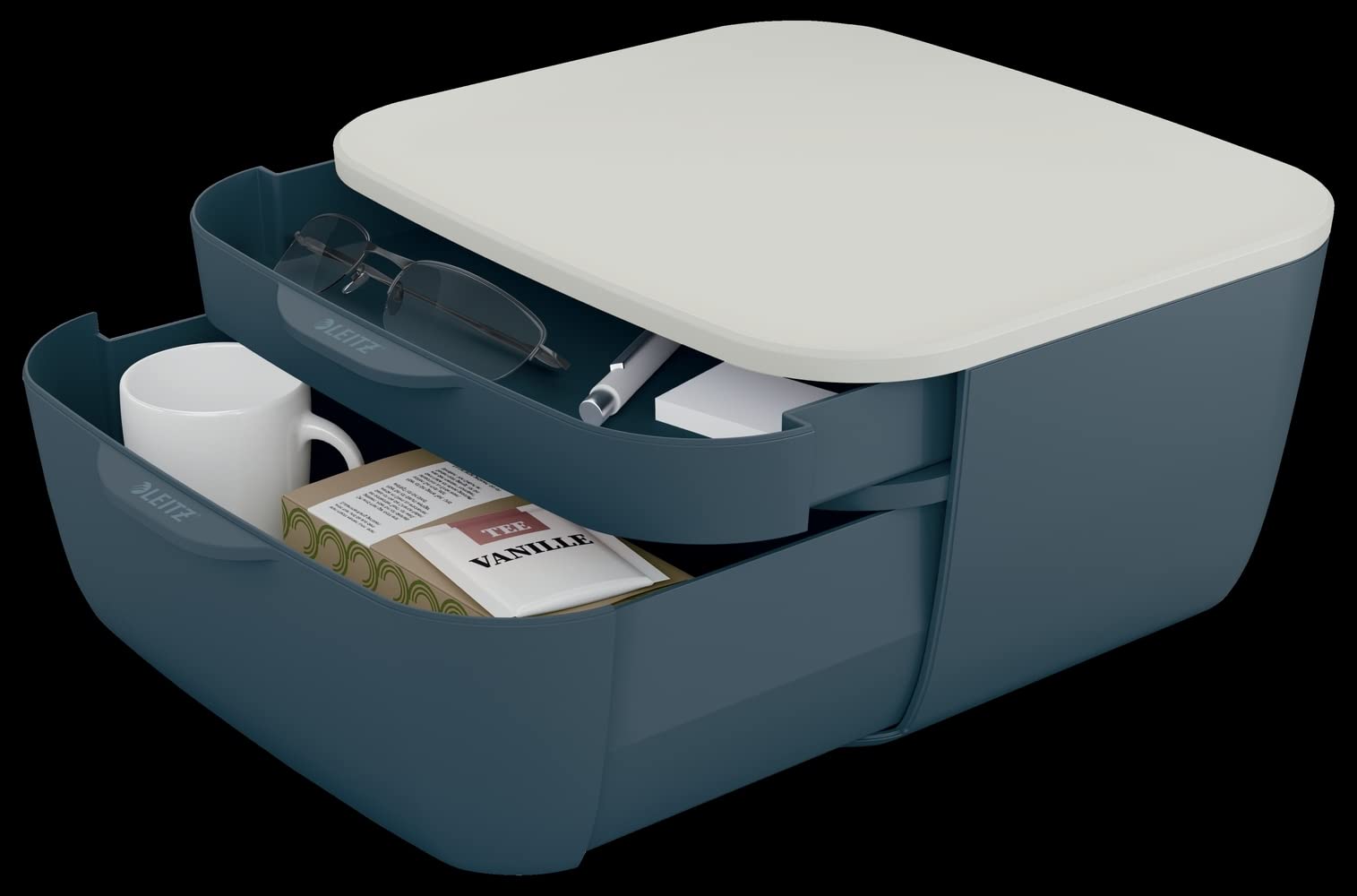 leitz-cosy-cassettiera-2-cassetti-grigio-velluto image 7