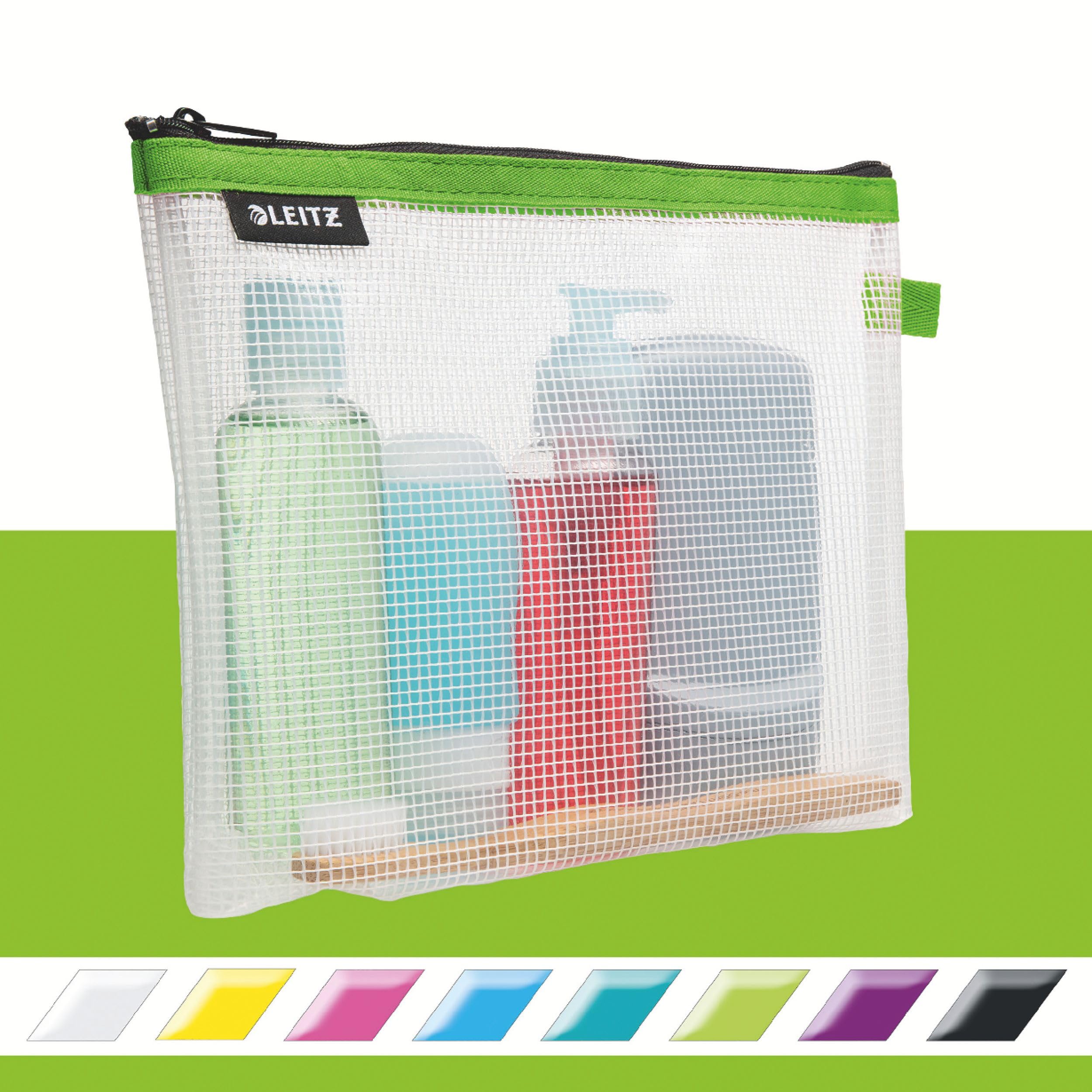 leitz-wow-busta-viaggio-cosmetici-24x17x3-cm-impermeabile-verde image 2