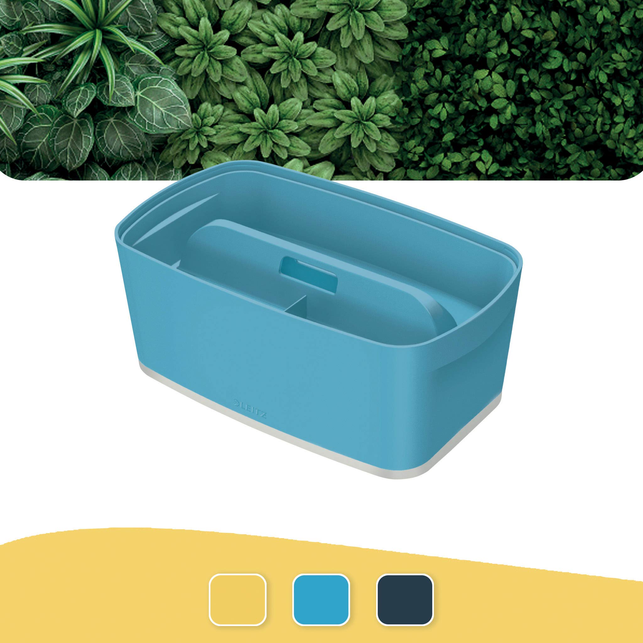 leitz-mybox-cosy-contenitore-small-con-coperchio-vassoio-organizer-blu-calmo image 2