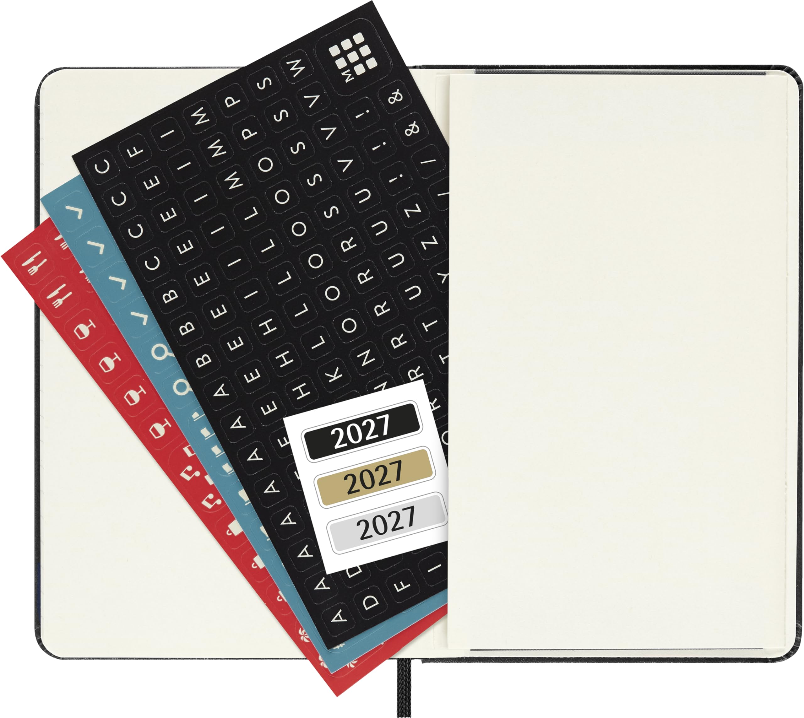 moleskine-agenda-settimanale-verticale-2027-pocket-9x14-cm-nero-copertina-rigida image 5