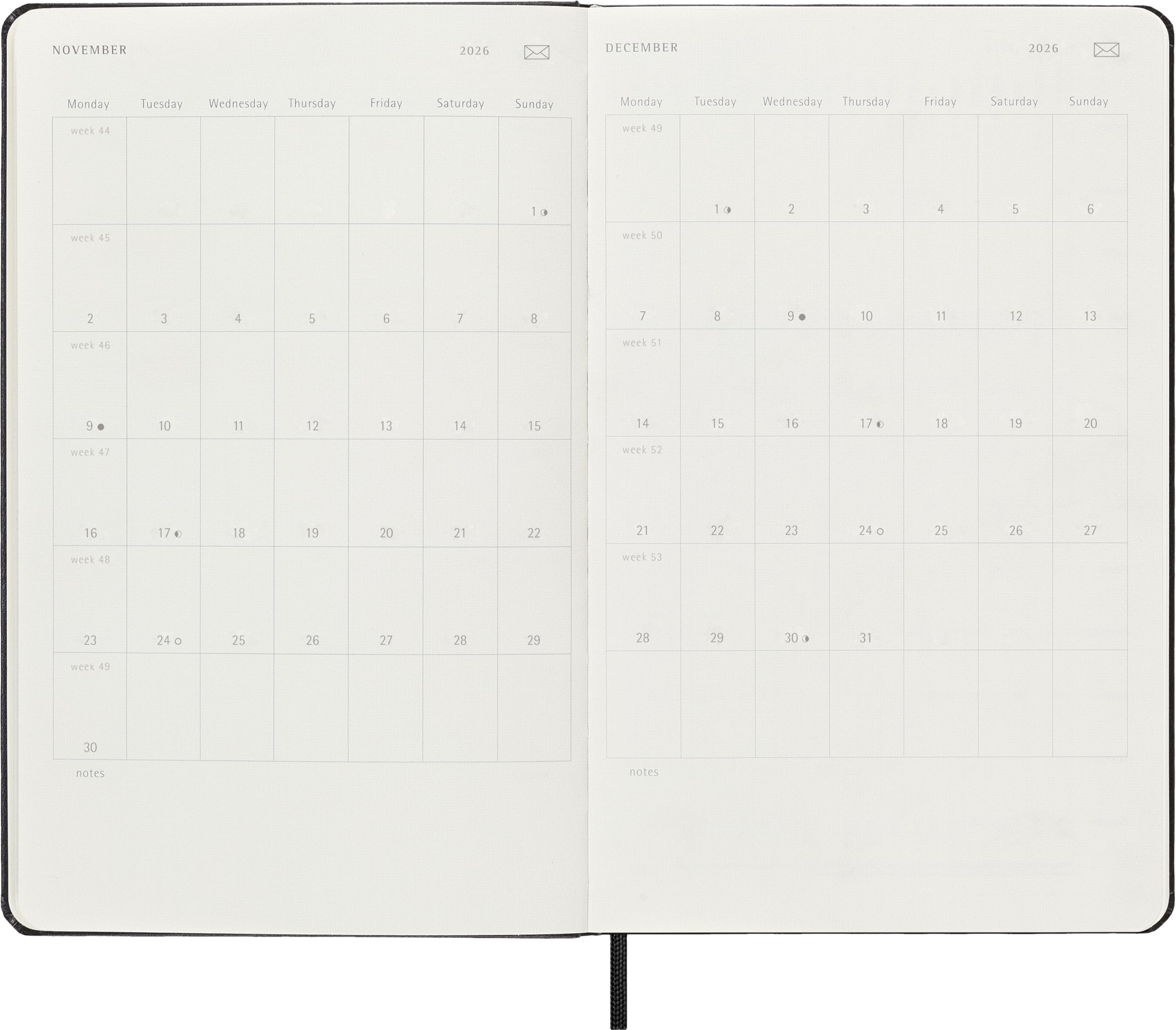 moleskine-smart-planner-2026-settimanale-large-13x21-cm-nero image 3