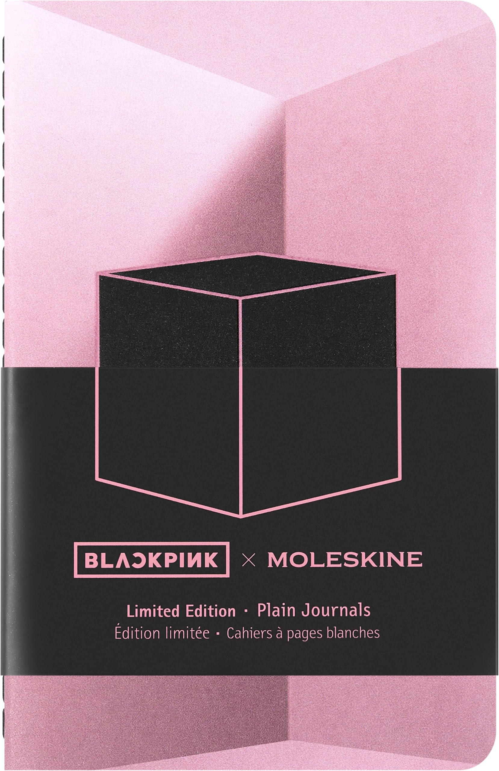 moleskine-x-blackpink-set-4-cahier-journal-square-pocket-9x14-cm-bianchi image 2