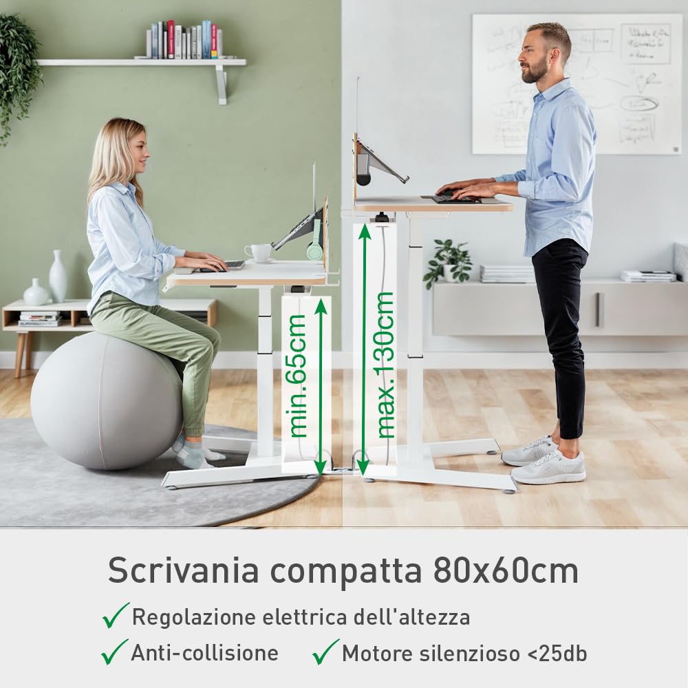 leitz-ergo-65340001-scrivania-sit-stand-elettrica-80-x-60-cm-bianca image 3