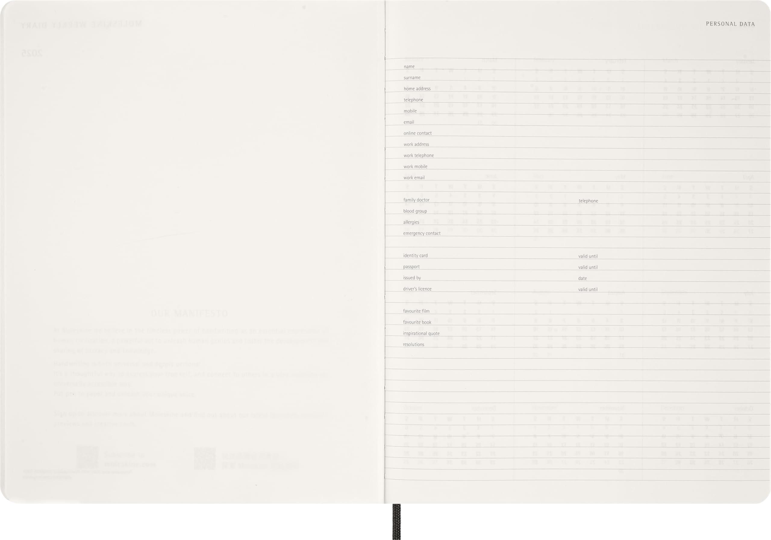 moleskine-essential-planner-2025-2026-settimanale-verticale-xxl-nero image 5
