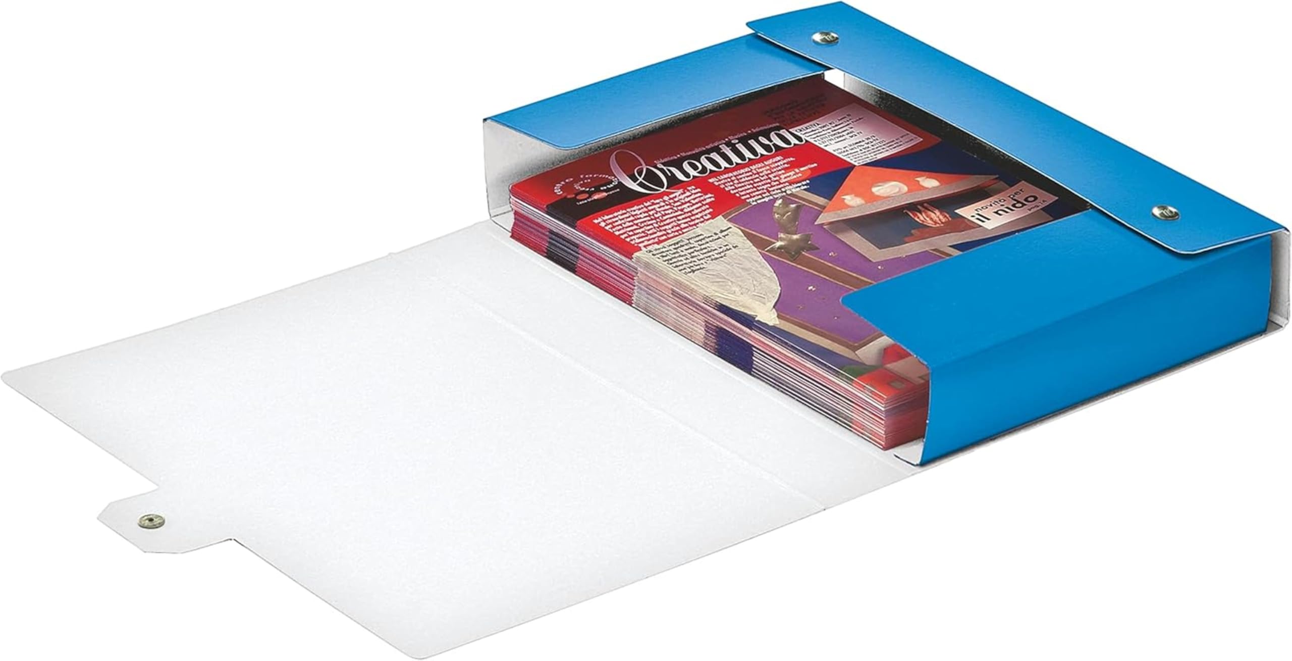 leitz-wow-scatola-portadocumenti-con-bottone-10-cm-blu-metallizzato image 6