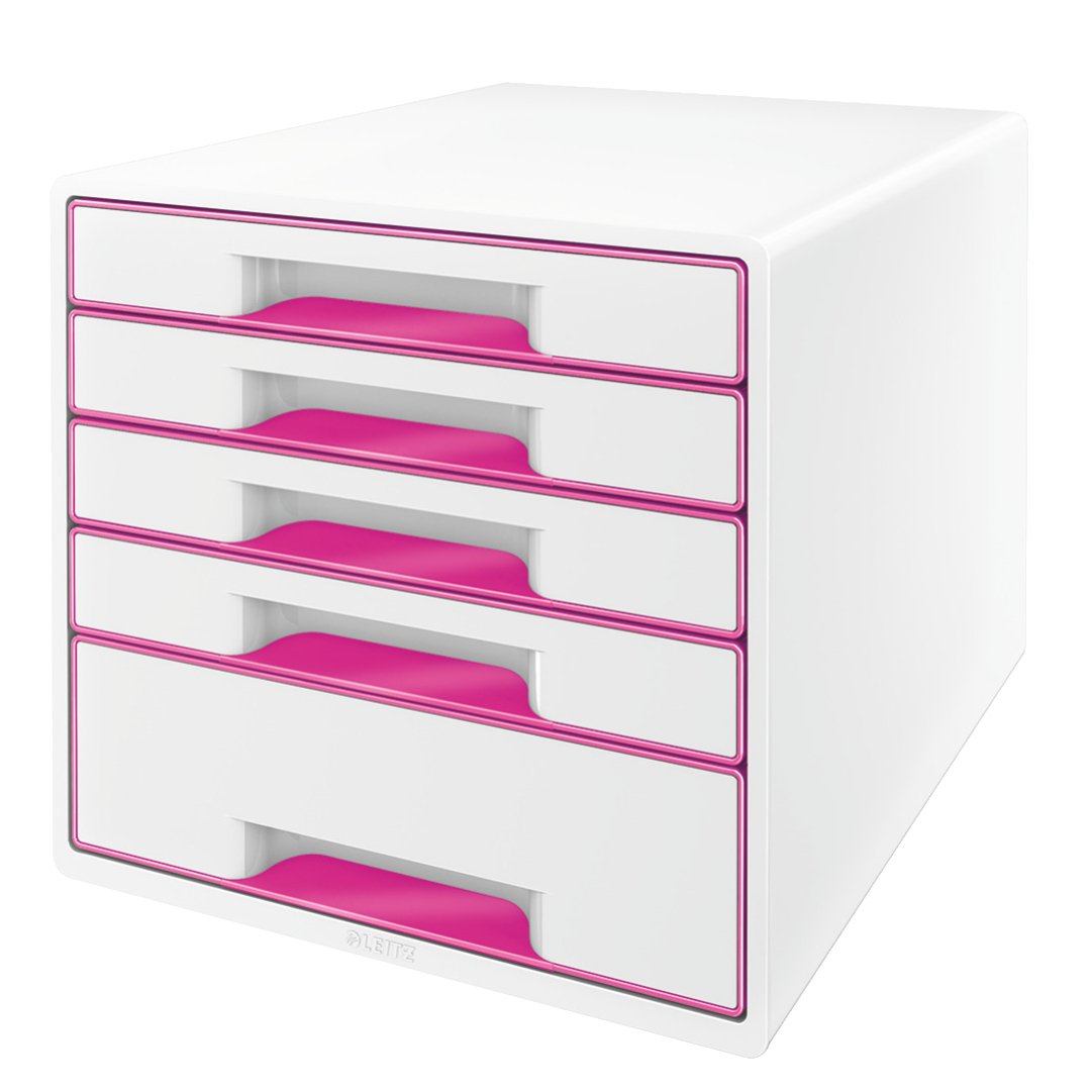 leitz-wow-cube-cassettiera-5-cassetti-a4-bianco-grigio-52142001 image 7