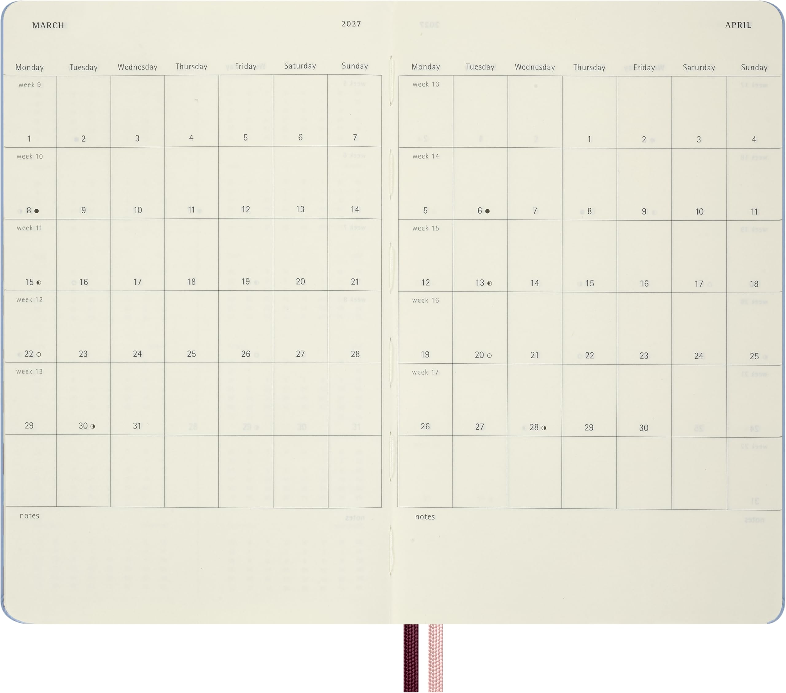 moleskine-alice-bianconiglio-agenda-giornaliera-2027-large-13x21-cm-rigida image 6