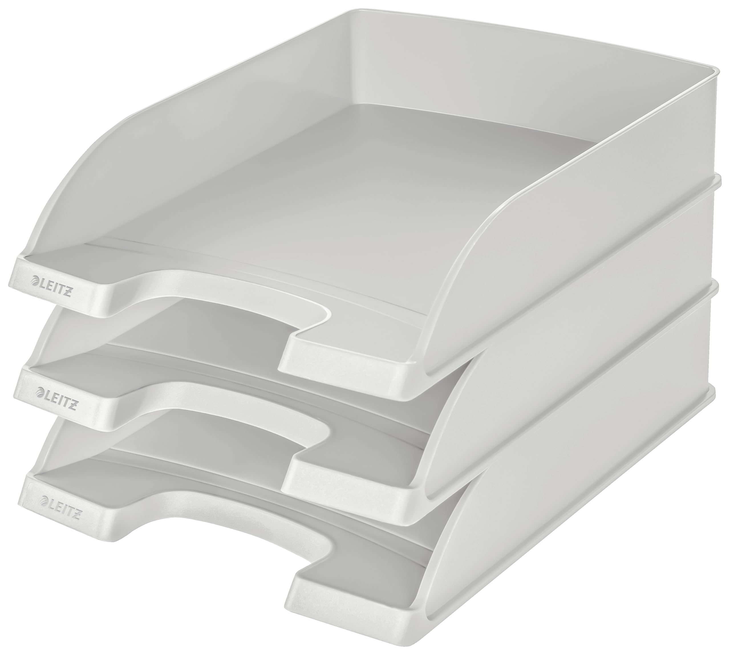 leitz-plus-52270085-vaschette-portacorrispondenza-a4-grigio-3-pezzi image 1