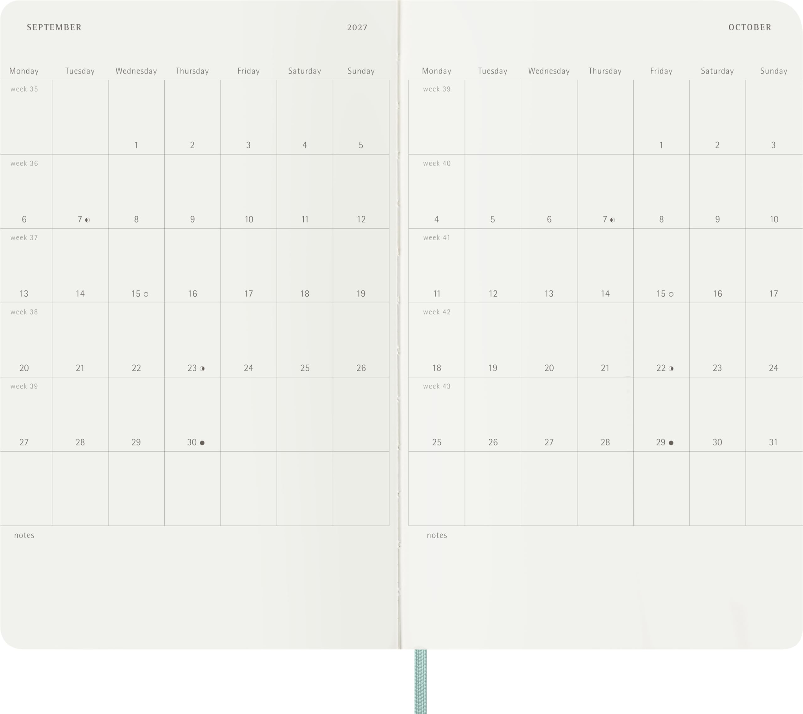 moleskine-agenda-settimanale-2027-precious-ethical-large-13x21-cm-verde-salvia image 4