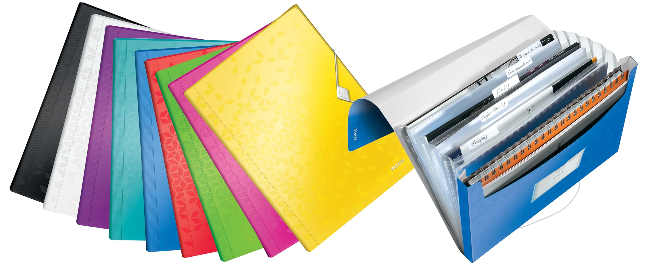 leitz-wow-cartella-progetti-a4-a-soffietto-6-scomparti-acqua-marina image 5