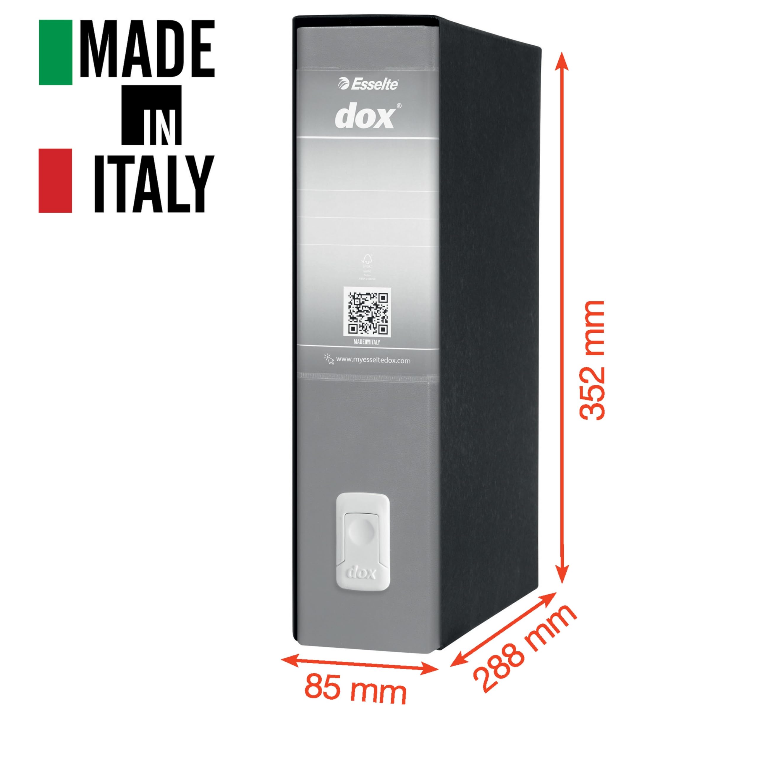 esselte-dox-2-fantasy-infinity-a4-protocollo-dorso-8-cm-bianco-confezione-6-pezz image 4